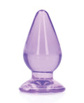 RealRock Shots RealRock Crystal Clear 4.5" Anal Plug - Purple - Image 2