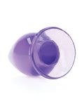 RealRock Shots RealRock Crystal Clear 4.5" Anal Plug - Purple - Image 3