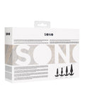 Sono Shots Sono No. 8 Butt Plug - Black Set of 4 - Image 3