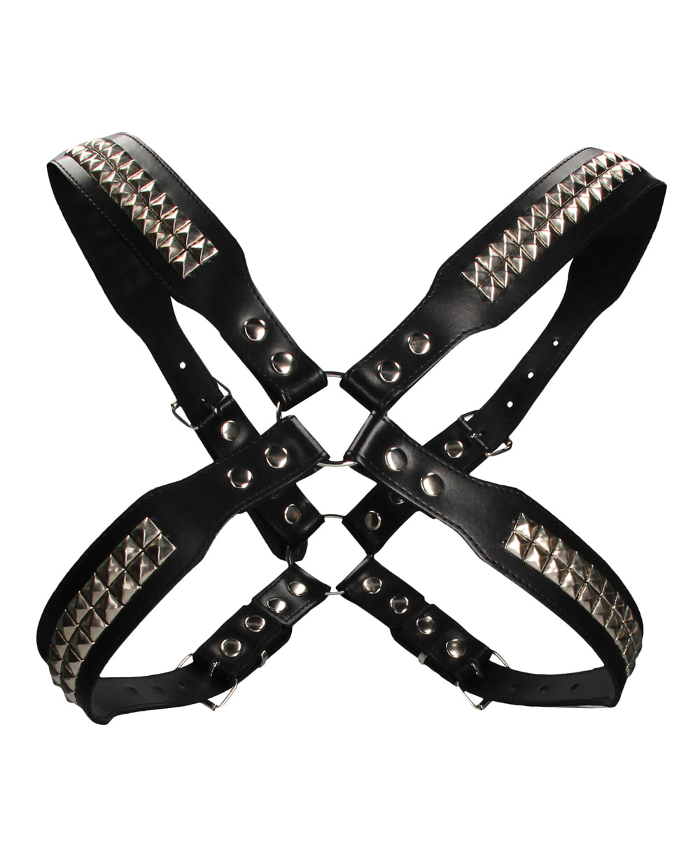 Ouch Uomo Shots Uomo Men's Pyramid Stud Body Harness - Black