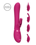 Vive Shots Vive Chou G-Spot Rabbit w/Interchangeable Clitoral Attachments - Pink - Image 2
