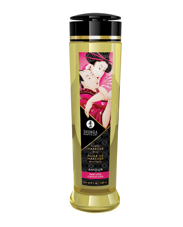 Shunga Shunga Massage Oil - 8 oz Sweet Lotus