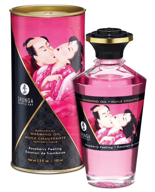 Shunga Shunga Warming Oil - 3.5 oz Raspberry Feeling