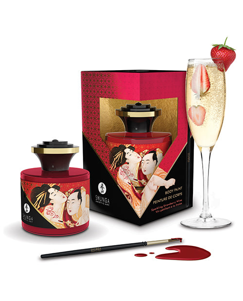 Not Regular Toys Shunga Body Paint - 1.7 oz Sparkling Strawberry Wine