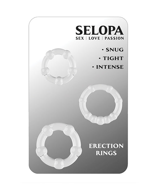 Selopa Selopa Erection Rings - Clear