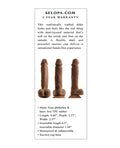 Selopa Selopa 6.5" Natural Feel Dildo - Dark - Image 5