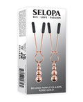 Selopa Selopa Beaded Nipple Clamps - Rose Gold