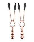 Selopa Selopa Beaded Nipple Clamps - Rose Gold - Image 3
