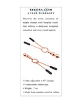 Selopa Selopa Beaded Nipple Clamps - Rose Gold - Image 5