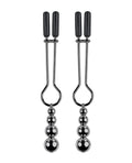 Selopa Selopa Beaded Nipple Clamps - Black Chrome - Image 2