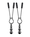 Selopa Selopa Beaded Nipple Clamps - Black Chrome - Image 3