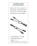 Selopa Selopa Beaded Nipple Clamps - Black Chrome - Image 5