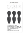 Selopa Selopa Buzz One Out Mini Wand - Black - Image 5