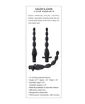 Selopa Selopa Vibrating Butt Beads - Black - Image 5