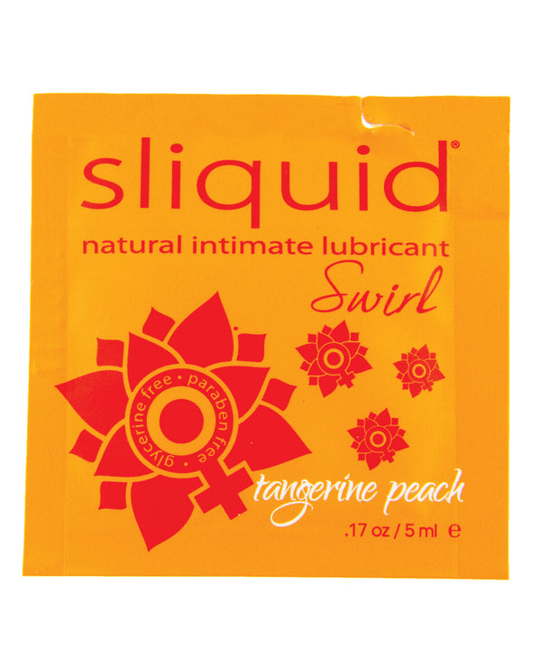 Sliquid Sliquid Naturals Swirl Lubricant Pillow - .17 oz Peach