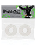 Ignite Ignite Power Stretch Donut Cock Ring - Clear Pack of 2