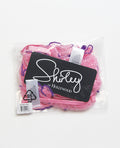 Showtime Sheer Dot Mesh Ruffled Bralette w/Thong - Pink XL - Image 3