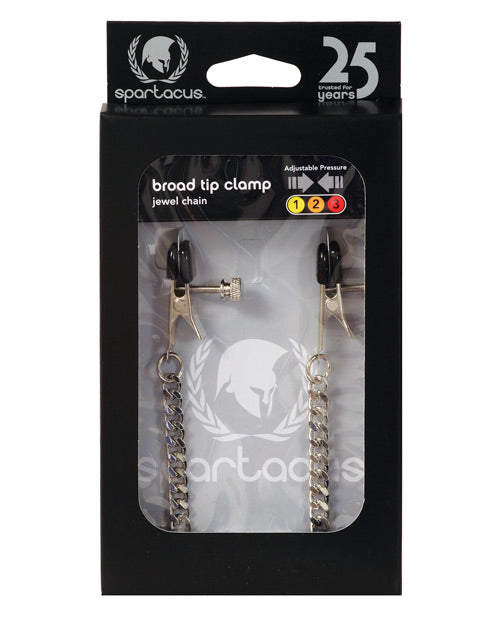 Spartacus Spartacus Adjustable Broad Tip Clamps - Jewel Chain