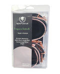 Spartacus Spartacus Wrist Restraints w/Leather Lining - Pink Snakeskin Micro Fiber - Image 2