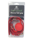Spartacus Spartacus Silicone Ball Gag w/Red PU Straps - 46 mm - Image 2
