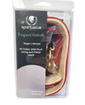 Spartacus Spartacus Plush Lined PU Collar & Chained Leash - Red - Image 2