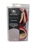 Spartacus Spartacus PU Wrist Cuffs w/Plush Lining - Red - Image 2