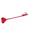 Spartacus Spartacus PU Riding Crop w/Plush Heart Shape Tip - Red - Image 2