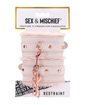 Sex &amp; Mischief Sex & Mischief Peaches 'n CreaMe Fur Handcuffs - Image 4
