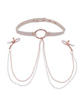 Sex &amp; Mischief Sex & Mischief Peaches 'n CreaMe Collar w/Nipple Clamps - Image 2