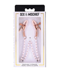 Sex &amp; Mischief Sex & Mischief Peaches 'n CreaMe Pearl Nipple Clamps