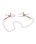 Sex &amp; Mischief Sex & Mischief Peaches 'n CreaMe Pearl Nipple Clamps - Image 3