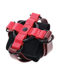 Sex &amp; Mischief Sex & Mischief Ex's & Oh's Cross Cuffs - Red/Black - Image 2