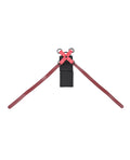 Sex &amp; Mischief Sex & Mischief Ex's & Oh's Cross Cuffs - Red/Black - Image 3