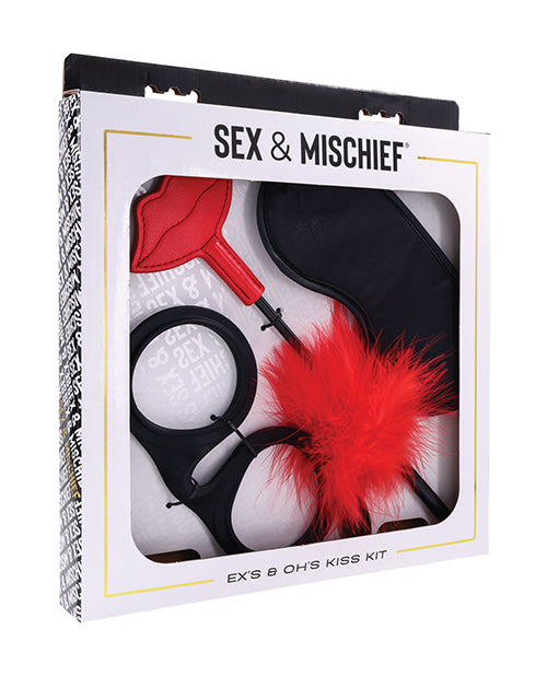 Sex &amp; Mischief Sex & Mischief Ex's & Oh's Kiss Kit - Red/Black