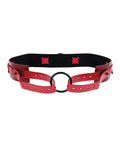 Sex &amp; Mischief Sex & Mischief Ex's & Oh's Bound & Belted - Red/Black - Image 2