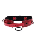 Sex &amp; Mischief Sex & Mischief Ex's & Oh's Bound & Belted - Red/Black - Image 3