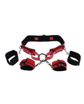 Sex &amp; Mischief Sex & Mischief Ex's & Oh's Bound & Belted - Red/Black - Image 4