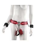 Sex &amp; Mischief Sex & Mischief Ex's & Oh's Bound & Belted - Red/Black - Image 5