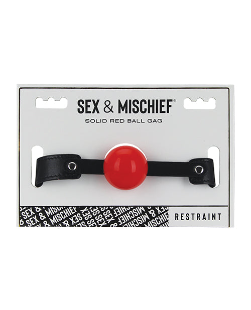 Sex &amp; Mischief Sex & Mischief Solid Red Ball Gag