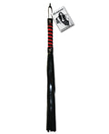 Sex &amp; Mischief Sex & Mischief Stripe Flogger - Black/Red