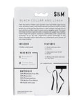 Sex &amp; Mischief Sex & Mischief Leash & Collar - Black - Image 3