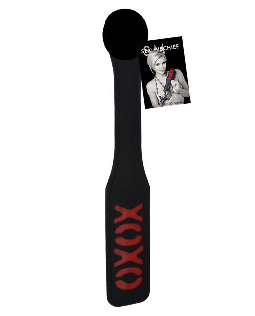 Sex &amp; Mischief Sex & Mischief Impressions XOXO Paddle - Black