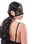 Sex &amp; Mischief Sex & Mischief Veiled Vision Lace Blindfold - Image 4