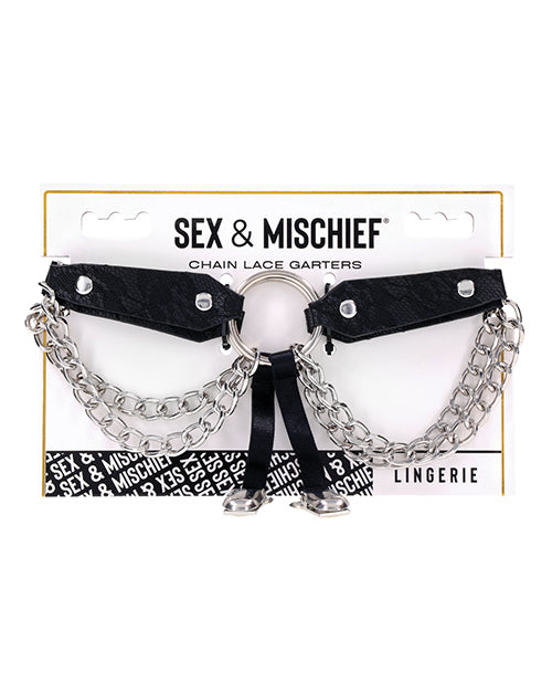 Sex &amp; Mischief Sex & Mischief Chain Lace Garters