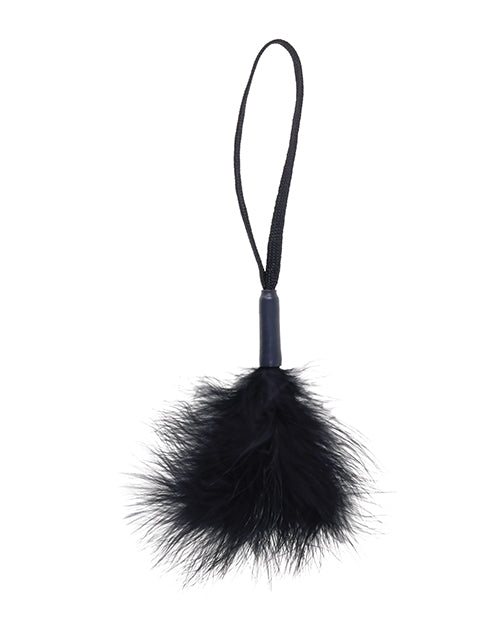 Sex &amp; Mischief Sex & Mischief Peaches 'n CreaMe Wrist Feather Tickler - Black