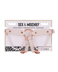 Sex &amp; Mischief Sex & Mischief Peaches 'n CreaMe Pearl Garters