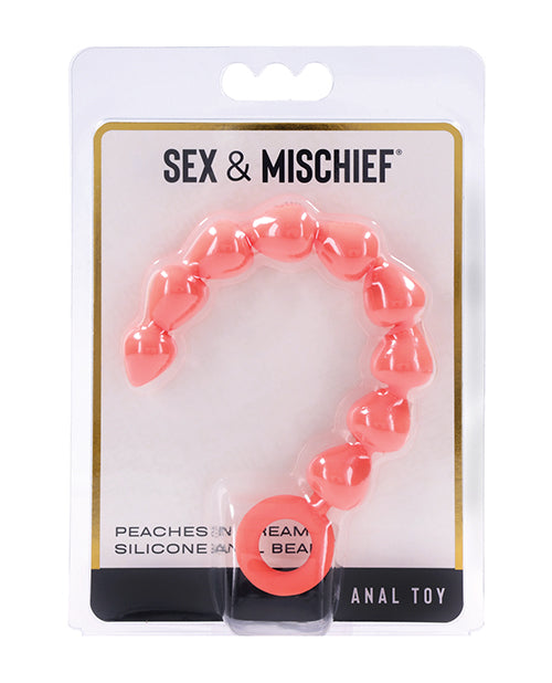Sex &amp; Mischief Sex & Mischief Peaches 'n CreaMe Silicone Anal Beads