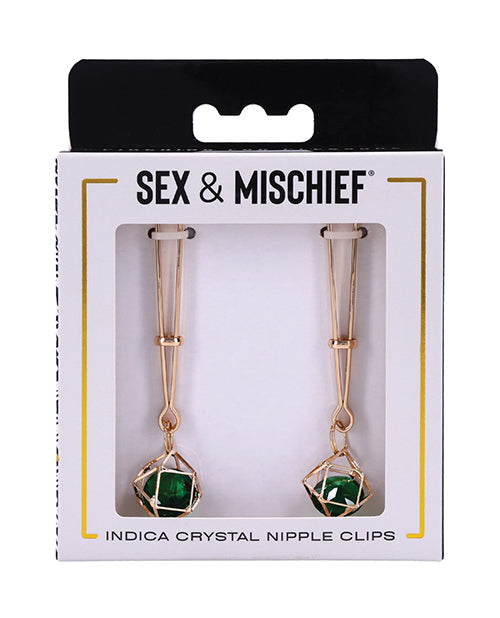 Sex &amp; Mischief Sex & Mischief Indica Crystal Nipple Clips