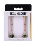 Sex &amp; Mischief Sex & Mischief Indica Crystal Nipple Clips