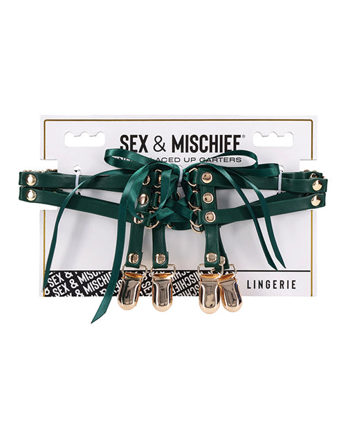 Sex &amp; Mischief Sex & Mischief Indica Laced Up Garters